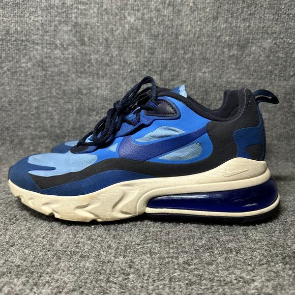 Nike Air Max 270 React CI3866-400 Men\'s US 8 Sneakers Blue Athletic Lace Shoes main image 8